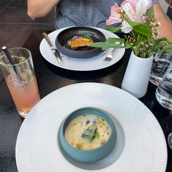Allora - White Gazpacho & polpo - Wine Bars Near Me - Sacramento, California