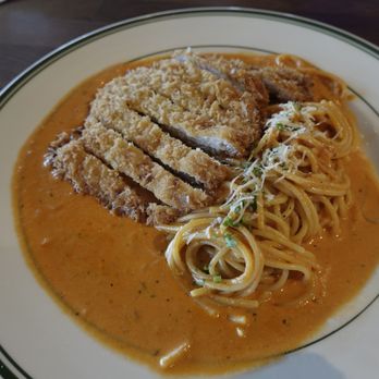 Golden Wang Donkatsu - Rosé pasta with donkatsu - Korean Near Me - Santa Clara, California Golden Wang Donkatsu - Rosé pasta with donkatsu - Korean Near Me - Santa Clara, California
