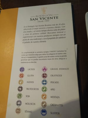 Menu photo 3 Bodegón San Vicente Seville, SE