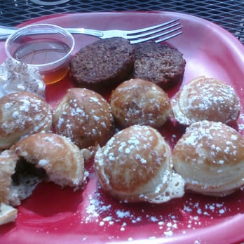 Katalina's - Nutella pancake balls with veggie sausage. Could be a dessert... - Breakfast & Brunch Near Me - Columbus, Ohio Katalina's - Nutella pancake balls with veggie sausage. Could be a dessert... - Breakfast & Brunch Near Me - Columbus, Ohio