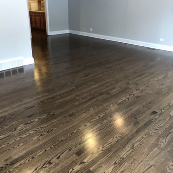Red Oak Floor With Dark Walnut And Jacobean Stain Yelp
