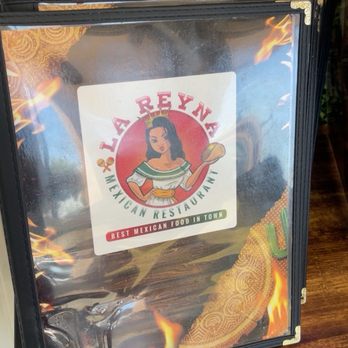 La Reyna Mexican Restaurant - Menu front page and restaurant name - Mexican Near Me - Modesto, California