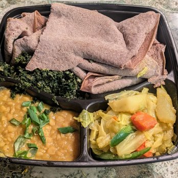 Ethio Kitchen & Coffee - Veggie combo - Ethiopian Near Me - Los Angeles, California Ethio Kitchen & Coffee - Veggie combo - Ethiopian Near Me - Los Angeles, California