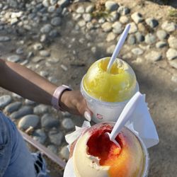 Below Zero Shaved Ice - Tropical storm and big stick