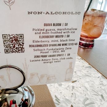 Preserve - Mocktail Nonalcoholic Drink Menu - Bars Near Me - Annapolis, Maryland