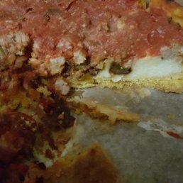 I ordered sausage, green peppers, and onions - what is this monstrous black eerie crap?