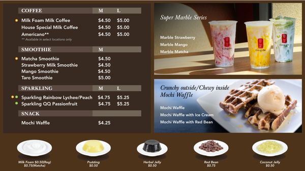 Menu photo 7 Gong cha San Diego, CA