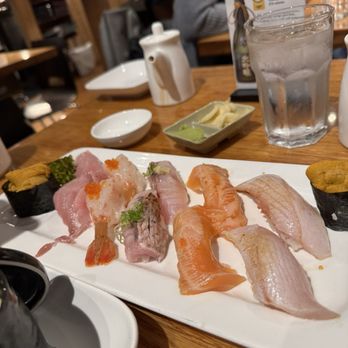 Ebisu - Sushi of (Uni, Chu-Toro, Nama-Ebi, Hamachi, Salmon) - Sushi Bars Near Me - San Francisco, California Ebisu - Sushi of (Uni, Chu-Toro, Nama-Ebi, Hamachi, Salmon) - Sushi Bars Near Me - San Francisco, California