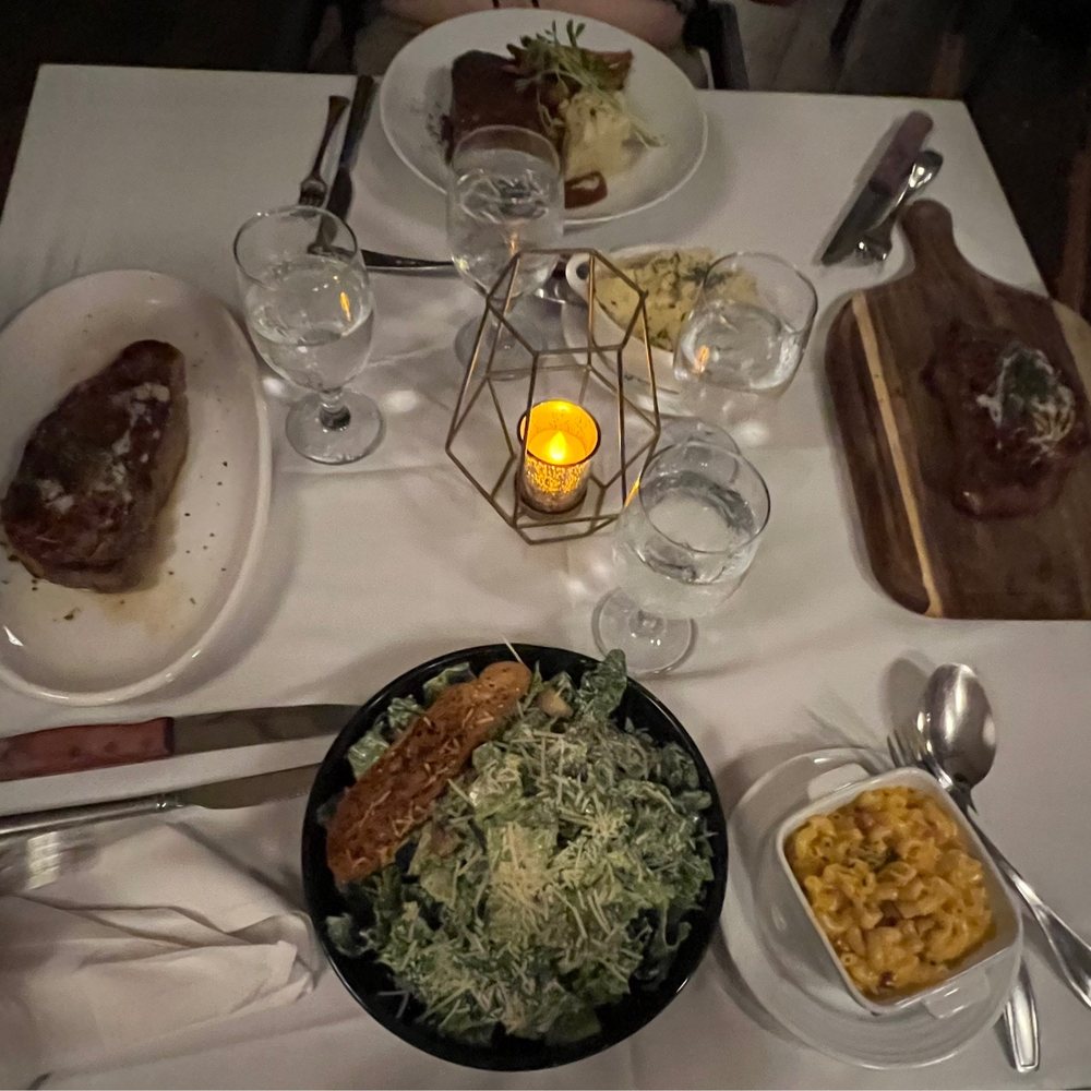 Son'z Steakhouse - Caesar Salad, Bacon Mac & Cheese*, and 3 different types of steak that I cannot remember (my apologies) - Steakhouses Near Me - Lahaina, Hawaii