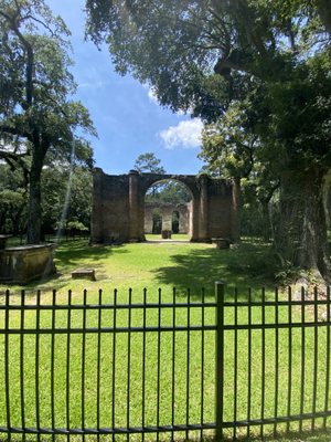 Old Sheldon Church Ruins by null
