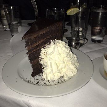 Rails Steakhouse - 10 layer chocolate cake, a chocolate lover's dream. Moist, dense layers of cake with a chocolate butter cream in between, perfection! - Steakhouses Near Me - Towaco, New Jersey Rails Steakhouse - 10 layer chocolate cake, a chocolate lover's dream. Moist, dense layers of cake with a chocolate butter cream in between, perfection! - Steakhouses Near Me - Towaco, New Jersey