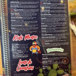 Cozumel Mexican Restaurant - Menu
