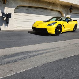 Finished C7 with the custom bumper paint. Finished C7 with the custom bumper paint.