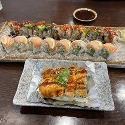 Top to bottom (Dragon Roll, 49er Roll, Lion King Roll)