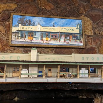 Tom's Place Cafe - A model of the building is located on the mantle - Bars Near Me - Crowley Lake, California Tom's Place Cafe - A model of the building is located on the mantle - Bars Near Me - Crowley Lake, California