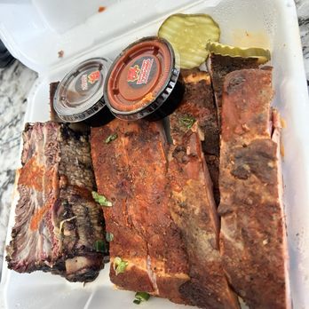Rollin Smoke Barbeque Summerlin - Rib plate! So good! - Barbeque Near Me - Las Vegas, Nevada