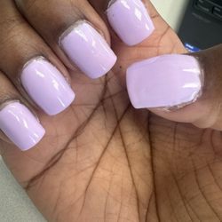 Rainbow Nail - Don't go! I just went and got my nails done and this is how they look!! What is this?! I don't even trust to go back and get it fixed.