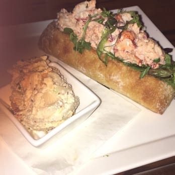 The Cottage - Lobster Roll with potato salad. - New American Near Me - Sarasota, Florida