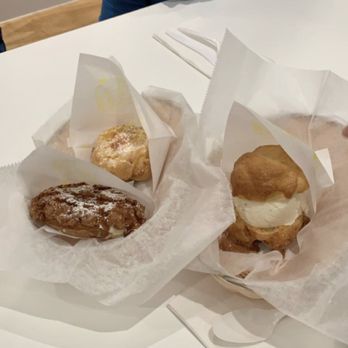 Beard Papa's - Honey and butter with ice cream, almond with vanilla cream - Bakeries Near Me - Katy, Texas