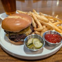 Lunch Burger and Fries