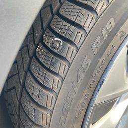 Patched tire too close to side wall? Patched tire too close to side wall?