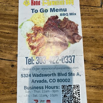 Kona Hawaiian BBQ - Menu - Hawaiian Near Me - Arvada, Colorado