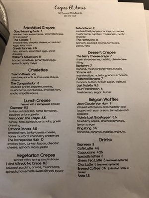 Menu photo 2 Crepes Et Amis Midland, MI