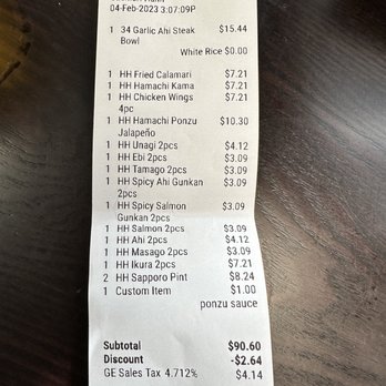 Ahi & Vegetable - Kapalama - Pricing includes cc surcharge, but if you pay cash, that's the discount at the bottom lol ALLLRIGHTY THEN! - Japanese Near Me - Honolulu, Hawaii Ahi & Vegetable - Kapalama - Pricing includes cc surcharge, but if you pay cash, that's the discount at the bottom lol ALLLRIGHTY THEN! - Japanese Near Me - Honolulu, Hawaii