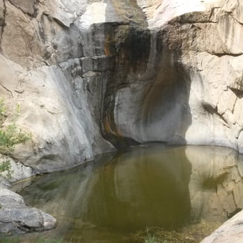 Three Sisters Falls - The last waterfall!  Not much water but it was great to be here! - Hiking Near Me - Julian, California