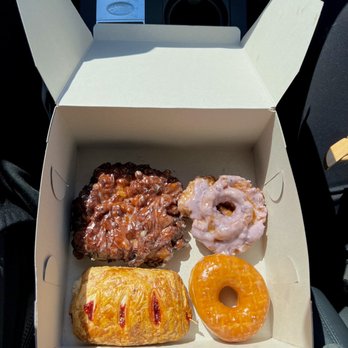 Dolly's Donuts - Apple fritter, blueberry old fashioned, glazed, strawberry-cheese pastry. Taro smoothie - Donuts Near Me - Morro Bay, California Dolly's Donuts - Apple fritter, blueberry old fashioned, glazed, strawberry-cheese pastry. Taro smoothie - Donuts Near Me - Morro Bay, California