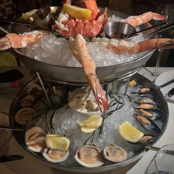 Beach Tavern - The Skiff; seafood tower $75 (great to share 3-4 people) - New American Near Me - Monmouth Beach, New Jersey Beach Tavern - The Skiff; seafood tower $75 (great to share 3-4 people) - New American Near Me - Monmouth Beach, New Jersey