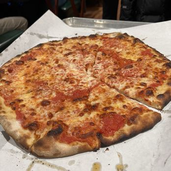 Frank Pepe Pizzeria Napoletana - Tomato Pie with Mozzarella - Pizza Near Me - Bethesda, Maryland Frank Pepe Pizzeria Napoletana - Tomato Pie with Mozzarella - Pizza Near Me - Bethesda, Maryland