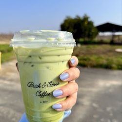 Brick and Stone Coffee - Toffee Matcha (Oat Milk)