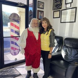 Crown Barber and Beauty - Santa came to see us