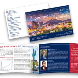 Amy Lehrman Design - Folded invitation for University of Arizona Eller College of Management.