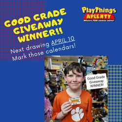Playthings Aplenty - Good Grade Giveaways!