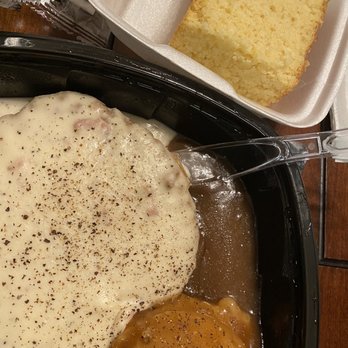 Teddy Bear Restaurant - Chicken Fried Steak with white gravy & corn bread - American Near Me - Big Bear Lake, California Teddy Bear Restaurant - Chicken Fried Steak with white gravy & corn bread - American Near Me - Big Bear Lake, California