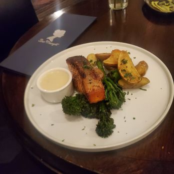 Bar Margot - Salmon, potatoes, and broccollini - off menu - Lounges Near Me - Atlanta, Georgia
