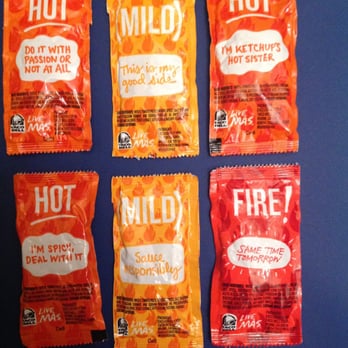 Taco Bell - Photo taken 3/28/2015 - More sauce sayings - Fast Food Near Me - San Gabriel, California Taco Bell - Photo taken 3/28/2015 - More sauce sayings - Fast Food Near Me - San Gabriel, California