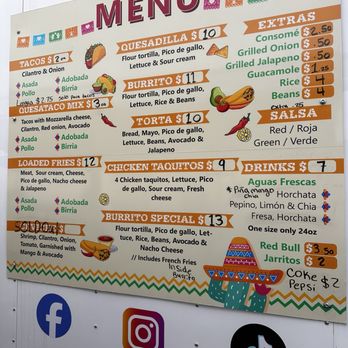 North Tacos - Menu - Food Trucks Near Me - Yakima, Washington