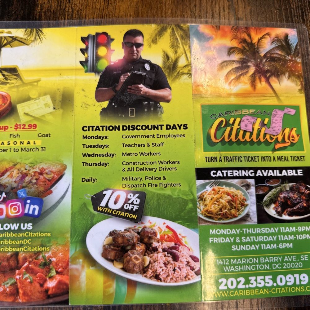 Caribbean Citations - Menu - Chicken Wings Near Me - Washington, DC, District of Columbia