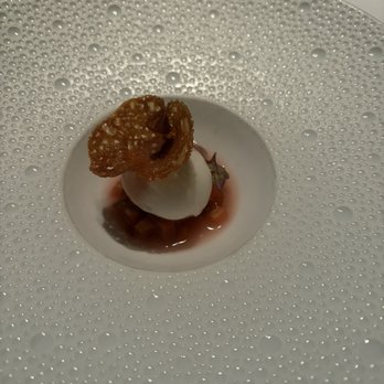 Le Bernardin - Rhubarb sorbet - French Near Me - New York, New York Le Bernardin - Rhubarb sorbet - French Near Me - New York, New York