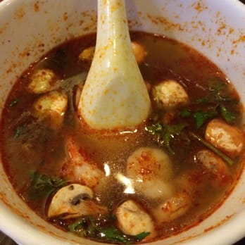 SriPraPhai Thai Restaurant - Half eaten tom yum soup - Thai Near Me - Woodside, New York SriPraPhai Thai Restaurant - Half eaten tom yum soup - Thai Near Me - Woodside, New York