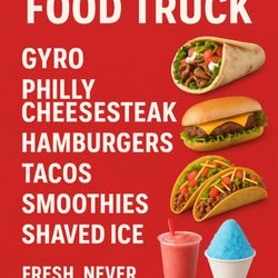 Lil Big Red Cafe - Gyro. Tacos. Hamburgers, Philly cheesesteak, smoothies, shaved ice