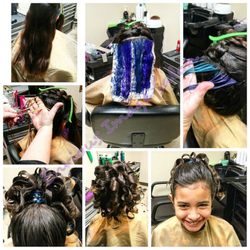 Envious Image Salon & Spa - Peekaboo highlights with updo