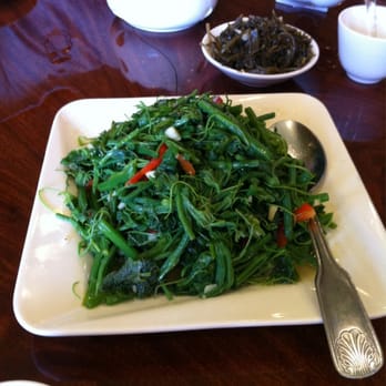 Cafe Fusion - Cold sautéed mountain greens - Taiwanese Near Me - Arcadia, California