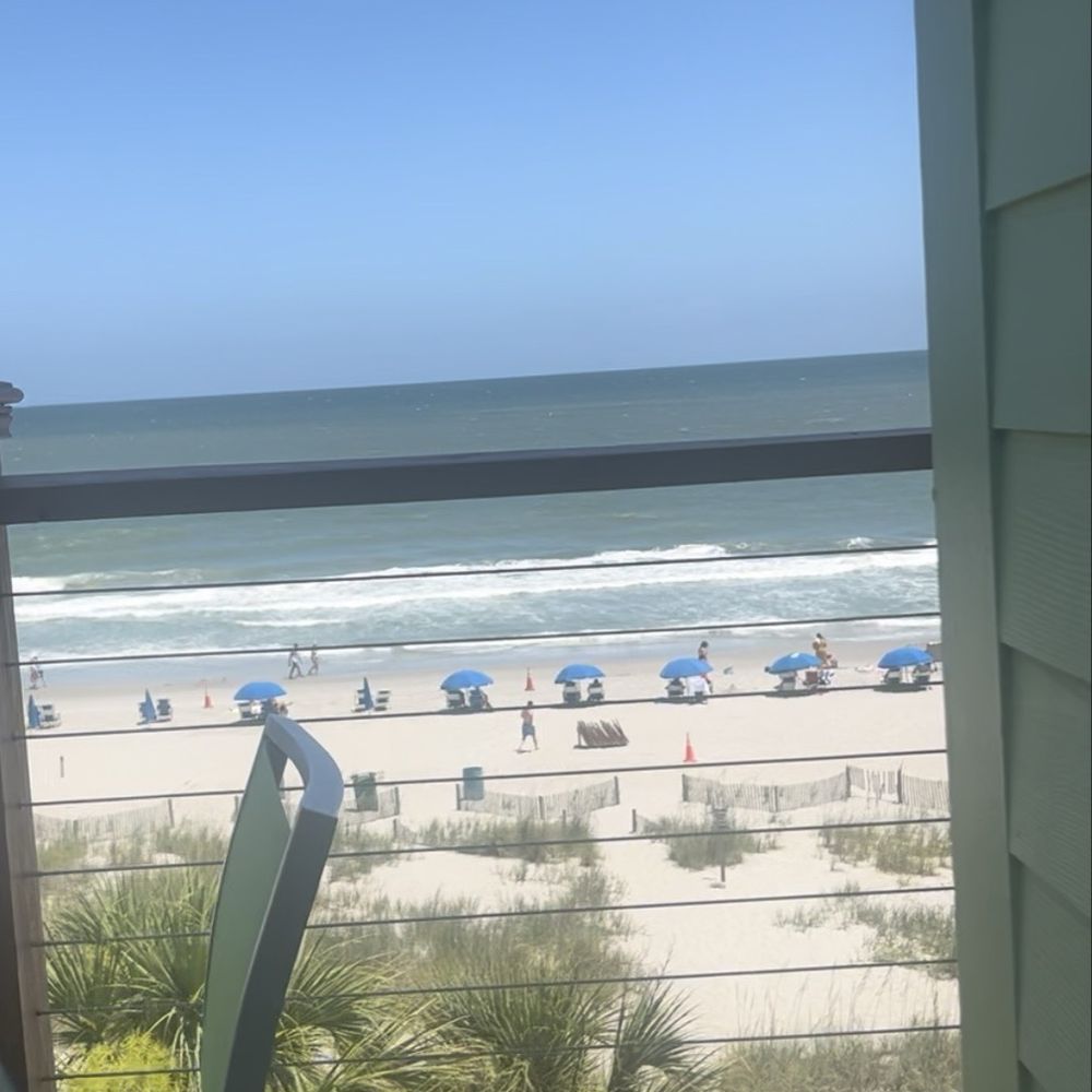 RipTydz - That's the view of the beach from the restaurant, where we were sitting on the top floor. It was beautiful. - Seafood Near Me - Myrtle Beach, South Carolina
