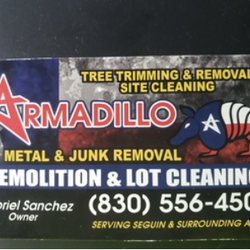 Armadillo Demo & Lot Cleaning Metal & Junk Removal - business card