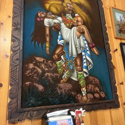 Picture on the side of table I ate at Picture on the side of table I ate at
