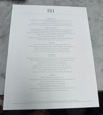 Menu photo 7 RH Courtyard Restaurant at RH Nashville Nashville, TN Menu photo 7 RH Courtyard Restaurant at RH Nashville Nashville, TN
